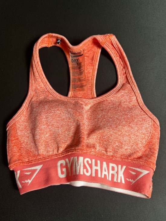 Gymshark Tops - Gymshark Heathered Coral Racerback Sports Bra Athleisure Sporty
